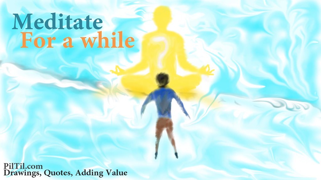 Meditate | Boy planning to meditate | PilTil.com Artist Drawings ...