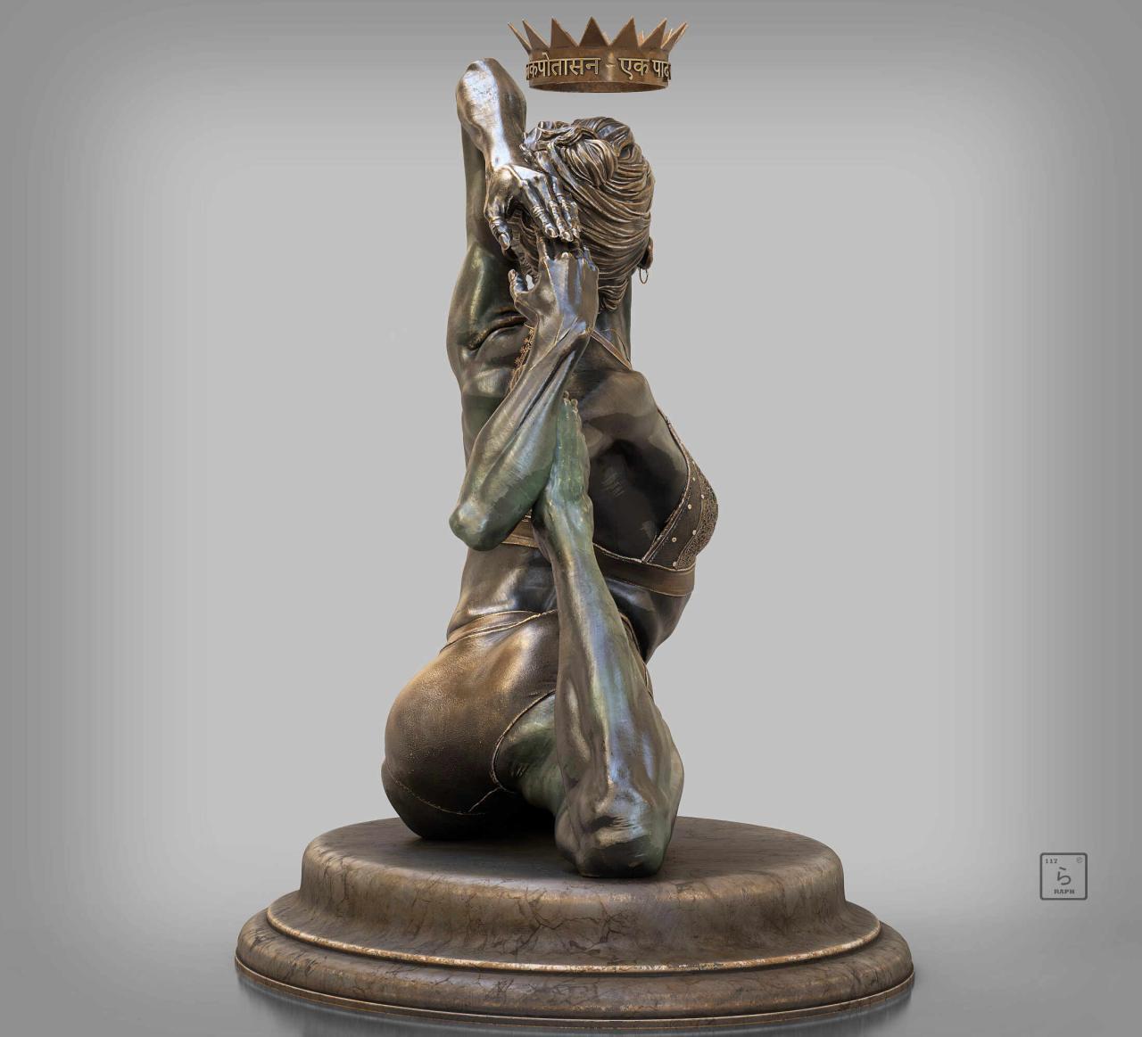 The King Pigeon pose (Eka Pada Rajakapotasana): - ZBrushCentral